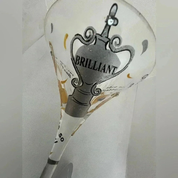 Santa Barbara Design Studio | Lolita “Trophy Wife” hand painted martini glass - Picture 8 of 16